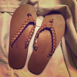 Rainbows flip flops!